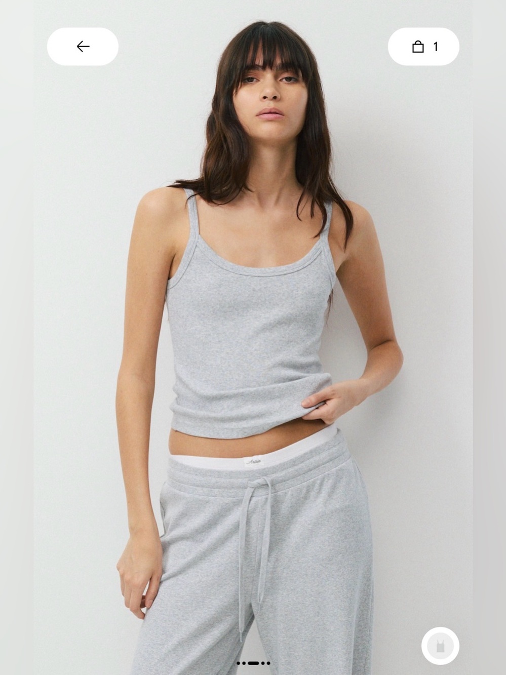 Aritzia Homestretch Rib cami tank